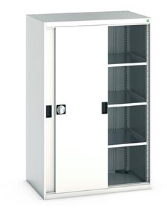 Bott Cubio Sliding Solid Door Cupboards with shelves and drawers 1600mm high option available Bott Cubio Cupboard with Sliding Doors 1600H x1050Wx650mmD